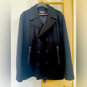 Michael Kors Men’s Wool Peacoat Black XL